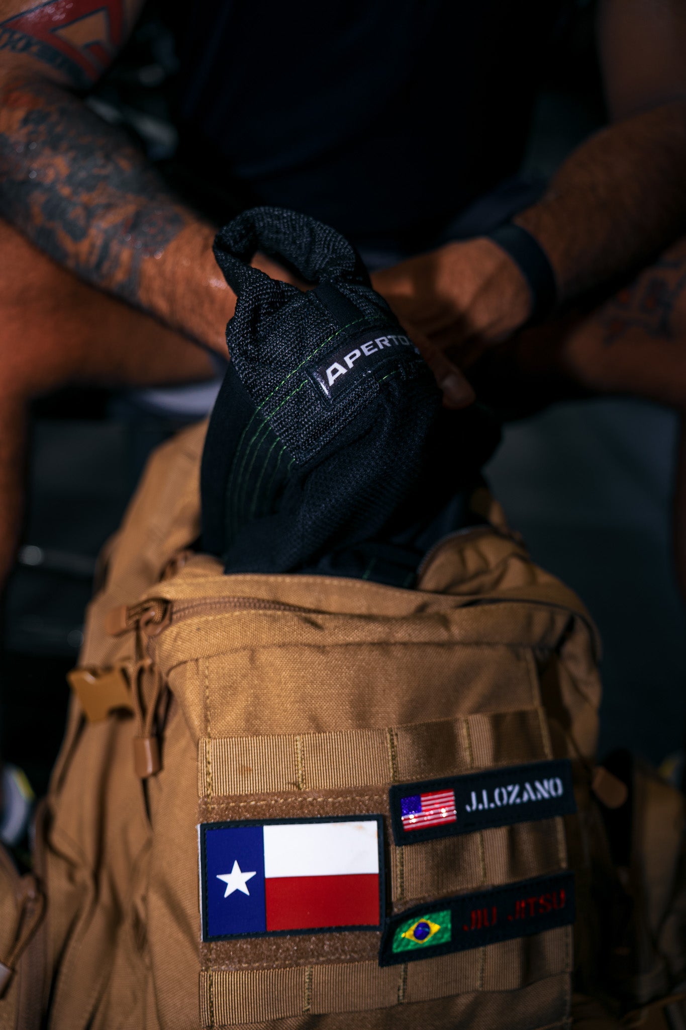 Aperto {{ GripForm Trainer}} used in BJJ, no - gi training, and strength workouts – shipped from Texas